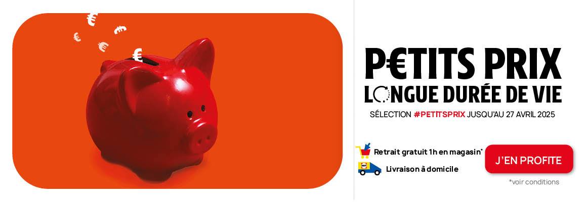 P€tits prix longue durée de vie. Sélection #PETITSPRIX jusqu'au 27 avril 2025