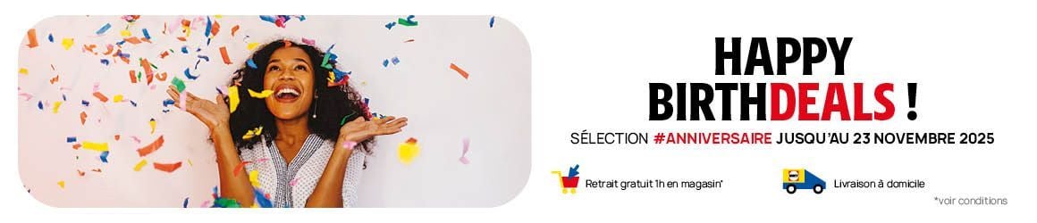 Sélection #anniversaire jusqu'au 23 novembre : HAPPY BIRTHDEALS !