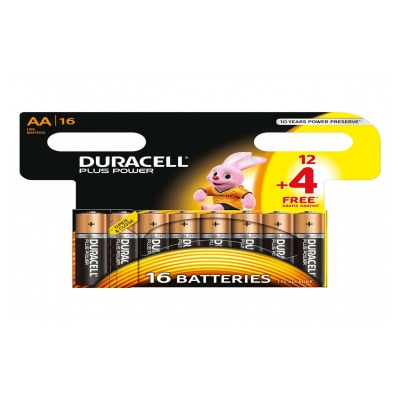 Duracell PLUS POWER LR06 AA 12+4
