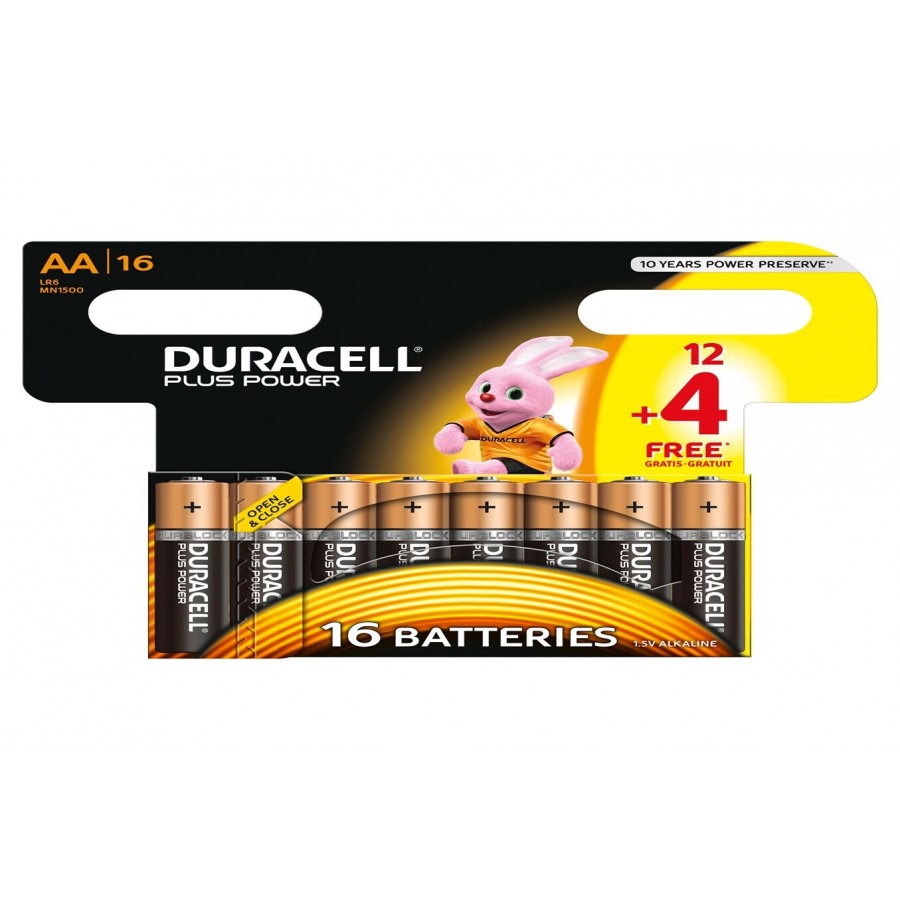 Duracell PLUS POWER LR06 AA 12+4