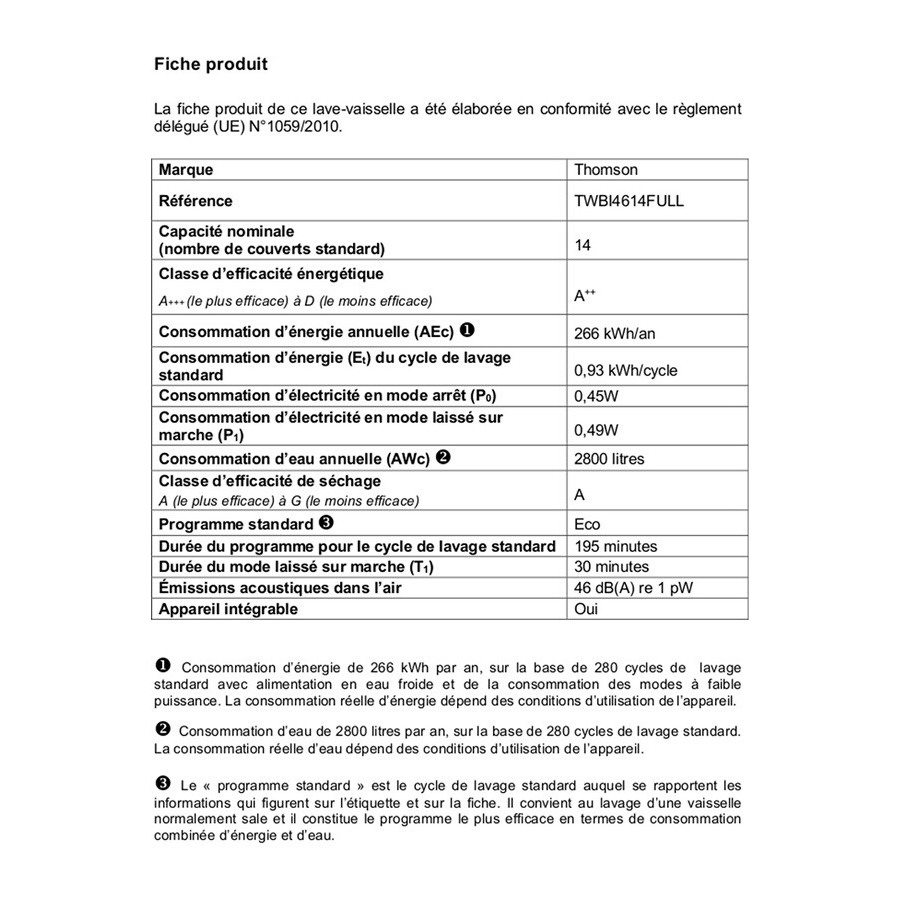 Thomson TWBI4614FULL n°7