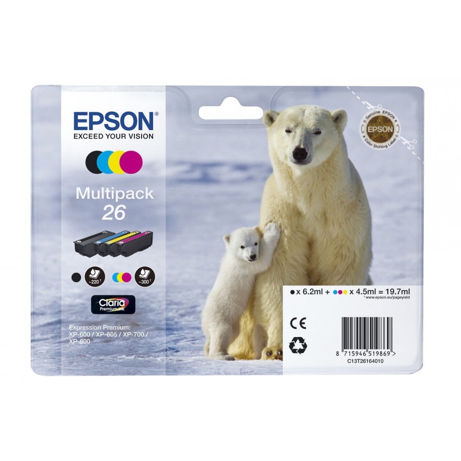 Epson T2616 OURS POLAIRE 4 COULEURS