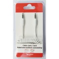 Temium CABLE TWIST AUDIO 1,8M BLANC