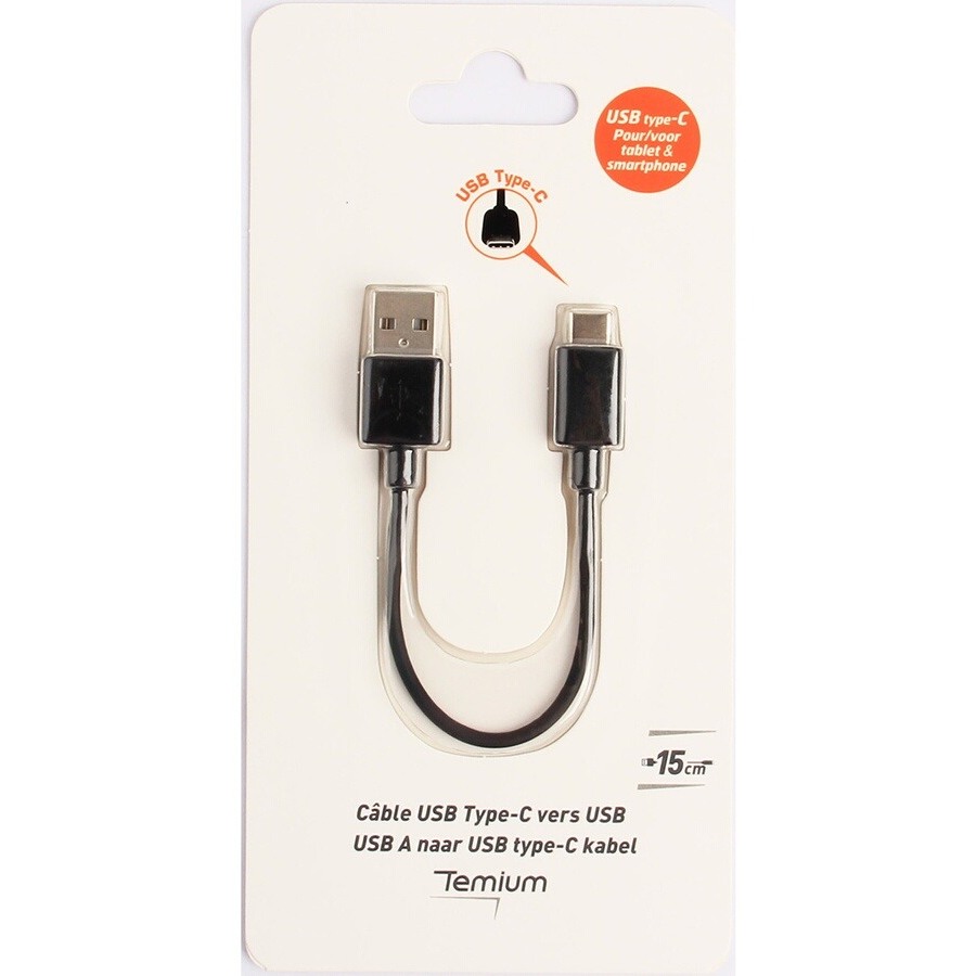 Temium CABLE USB C VERS USB NOIR n°3