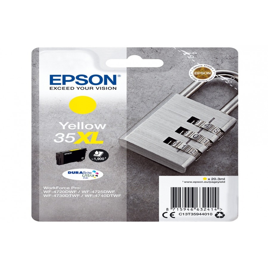 Epson Cartouche Cadenas 35 Jaune (XL)