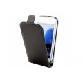 Muvit Etui à rabat Noire pour Samsung Galaxy Trend / Trend Lite