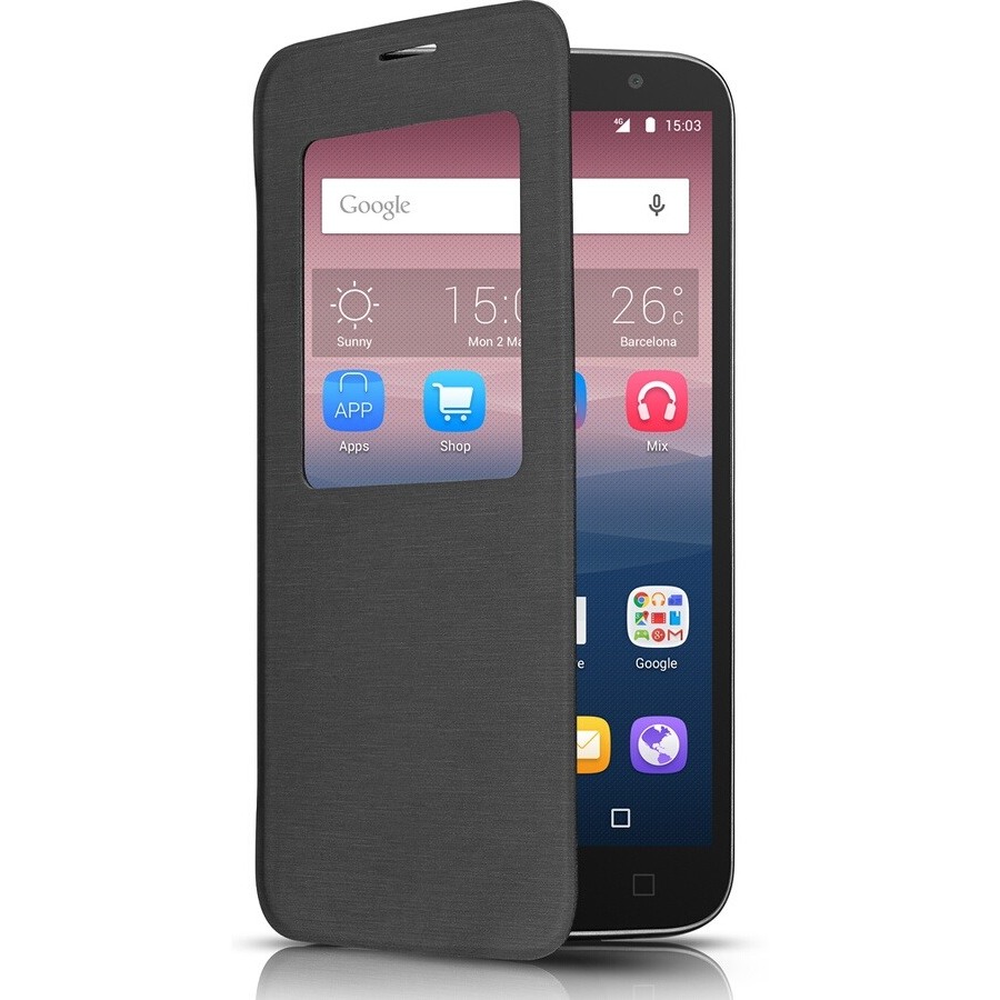 Alcatel ETUI FOLIO GRIS POUR ALCATEL IDOL 4.7"