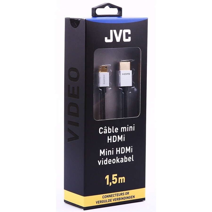 Jvc Mini HDMI 1,5M connecteur OR n°1