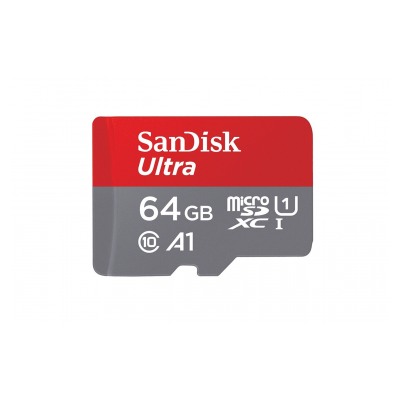 Sandisk SanDisk - Carte mémoire Ultra Android microSDXC 64GB + SD Adapter + Memory Zone App 100MB/s A1 Class 10 UHS-I