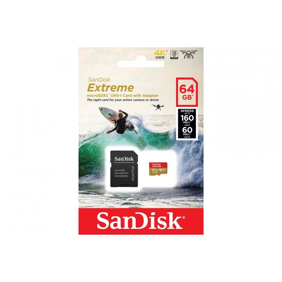 Sandisk MSD Extreme Action Cam 64 Go V30