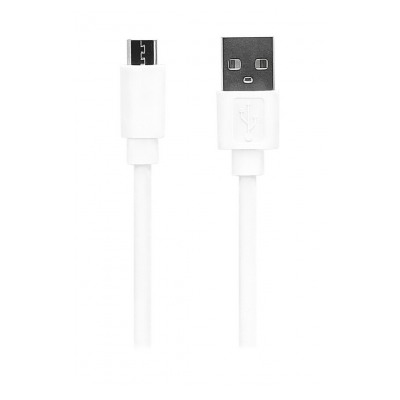 Temium CABLE PLAT MICROUSB BLANC