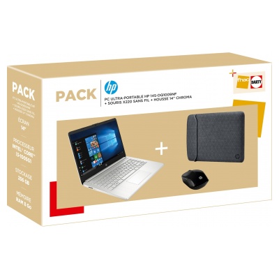 Hp PACK HP 14s-dq1009nf + Souris + Housse