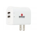 Skross US USB Chargeur 2 Ports
