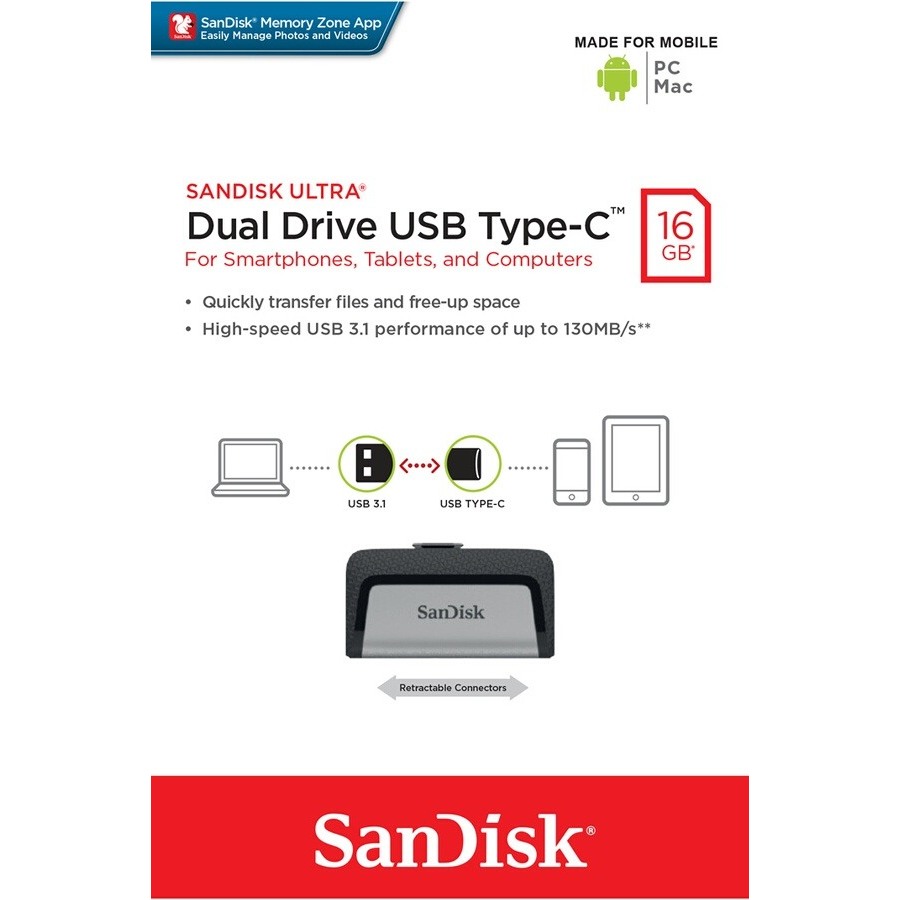 Sandisk DUAL TYPE C 16GB n°3