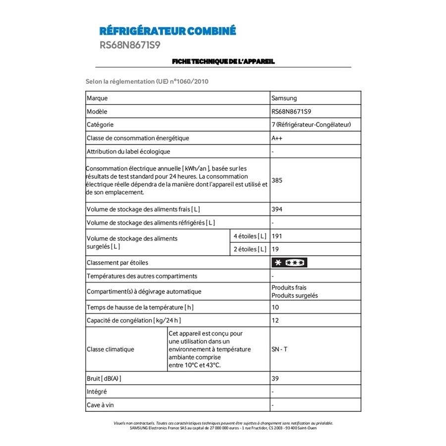 Samsung RS68N8671S9/EF n°14