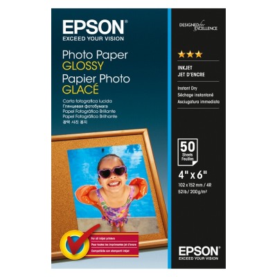 Epson Papier Photo Glacé 200g 10x15