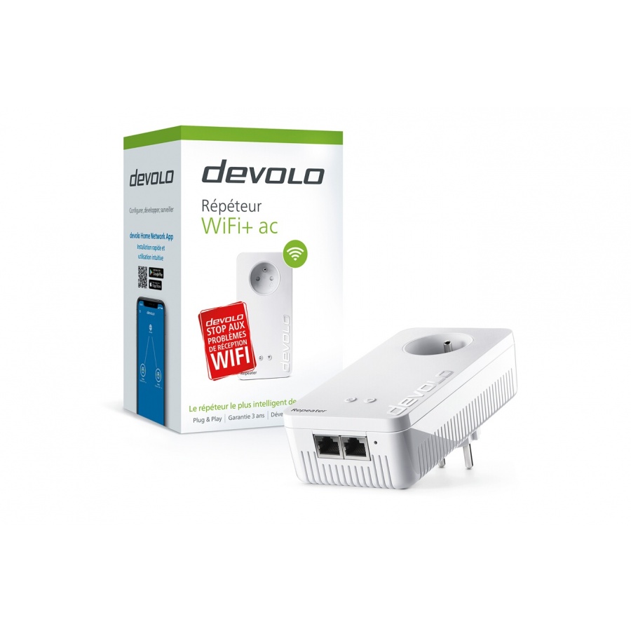 Devolo Devolo WiFi Répéteur+ ac, 2 ports Ethernet , prise intégrée n°5