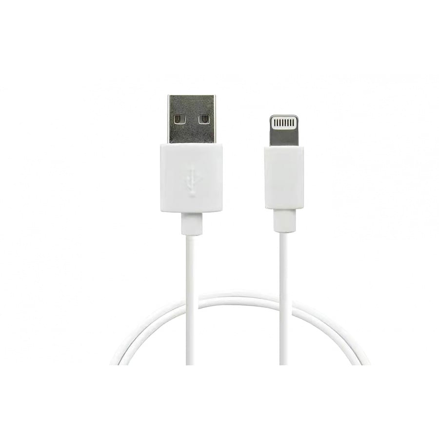 Urban Factory Câble USB-A vers Lighting MFI BLANC 80CM