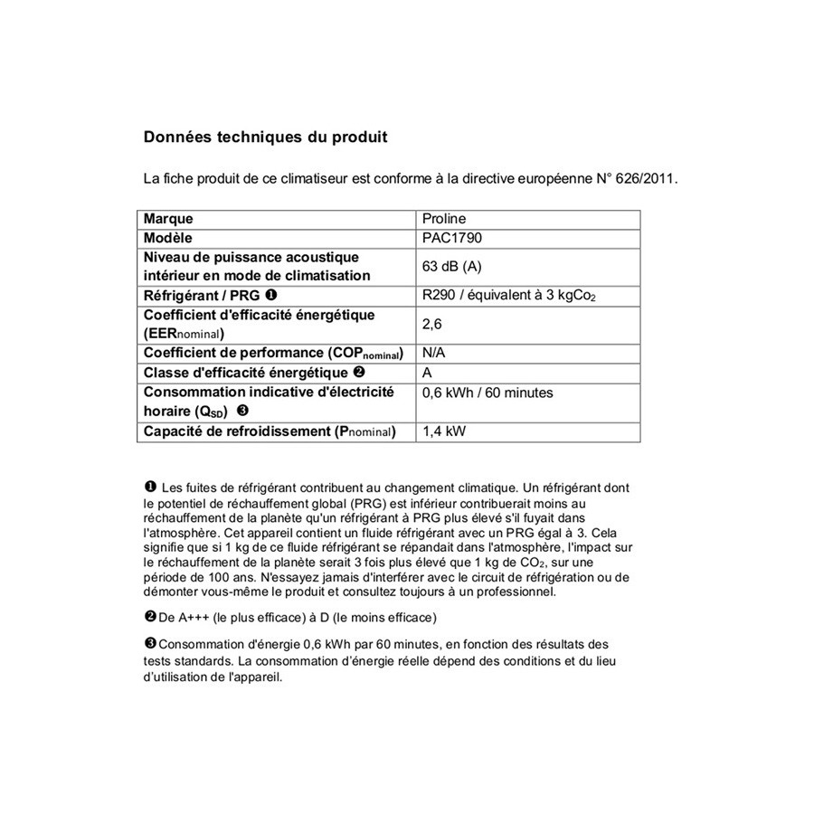 Proline CLIMATISEUR MOBILE n°8