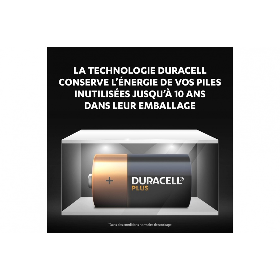 Duracell Pack de 2 piles alcalines C Duracell Plus, 1.5V LR14 n°3