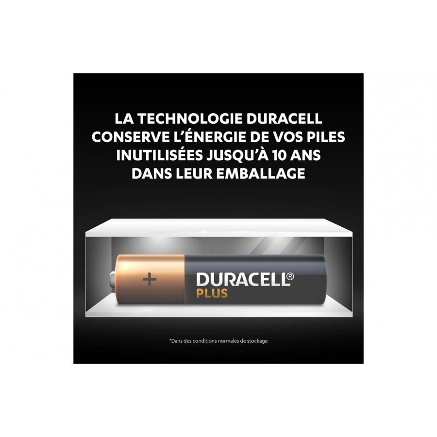 Duracell Pack de 8 piles alcalines AAA Duracell Plus, 1.5V LR03 n°3