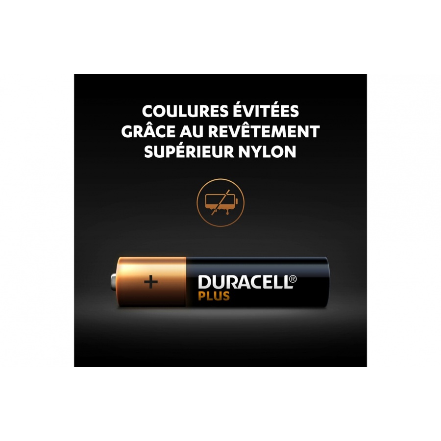 Duracell Pack de 8 piles alcalines AAA Duracell Plus, 1.5V LR03 n°5