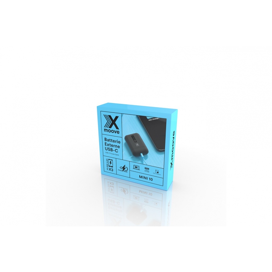 X Moov Batterie externe USB-C MINI-10 ultra-compacte 10000 mAh n°6