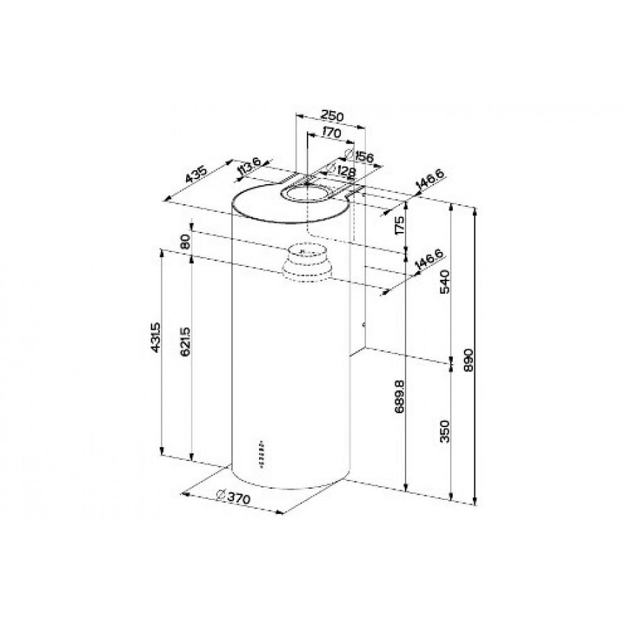 Faber RONDA 370 INOX - 613709 n°2