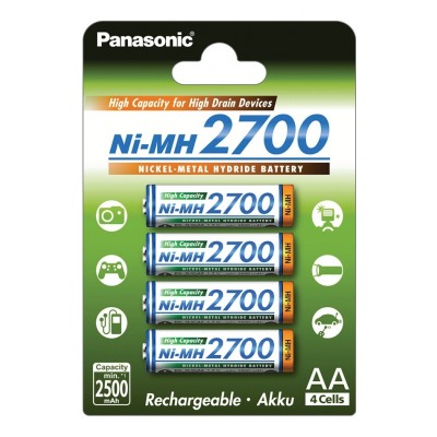 PANASONIC Panasonic AA LR6 1900mAh - Piles rechargeables x 4