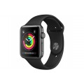 Apple SERIE 3 GPS 42MM BOITIER ALUMINIUM GRIS SIDERAL BRACELET SPORT NOIR