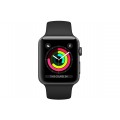 Apple SERIE 3 GPS 42MM BOITIER ALUMINIUM GRIS SIDERAL BRACELET SPORT NOIR