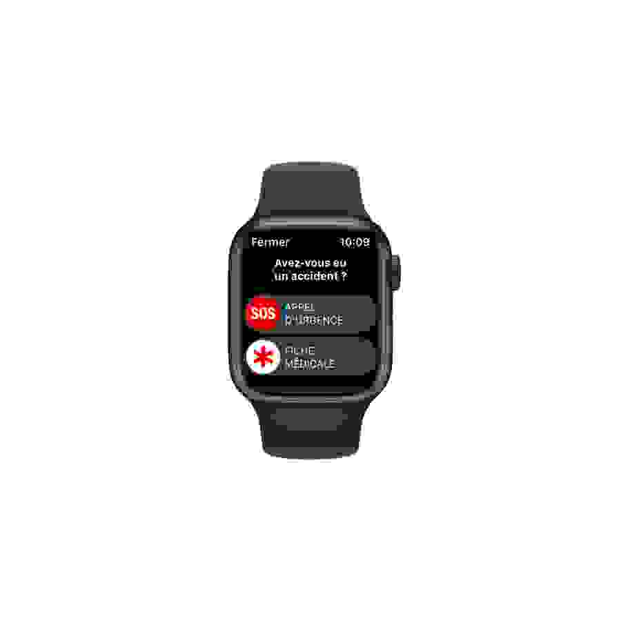 Apple Watch Series 8 GPS, boîtier aluminium Minuit 41 mm avec Bracelet Sport Minuit n°6
