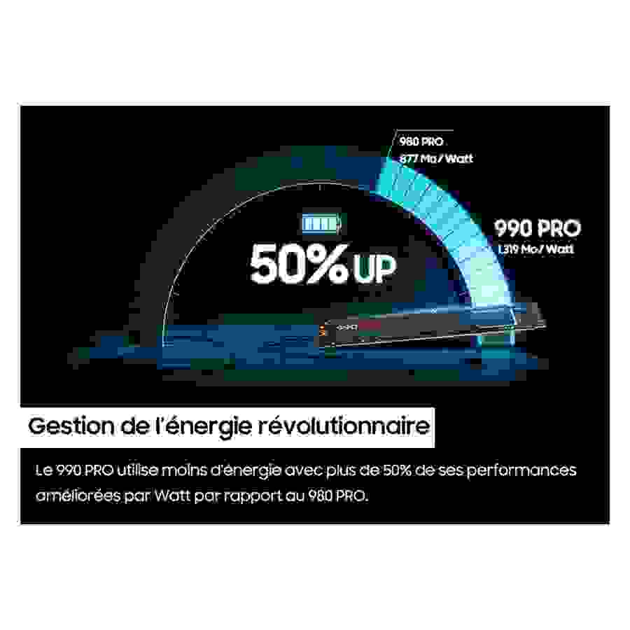 Samsung Portable 990 Pro MZ-V9P1T0BW 1 To Noir n°2