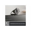 Logitech Brio 300 Full HD avec confidentialite, micro a reduction de bruit, USB-C - Graphite
