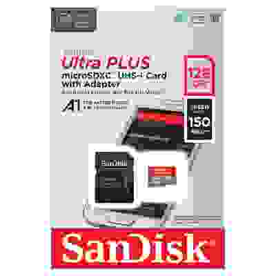 Sandisk Ultra PLUS 128GB SDXC Memory Card 150MB/s