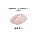 Logitech M240 Souris Bluetooth, Sans fil, Compacte, Portable, Suivi fluide - Rose