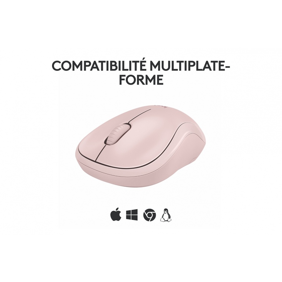 Logitech M240 Souris Bluetooth, Sans fil, Compacte, Portable, Suivi fluide - Rose n°6
