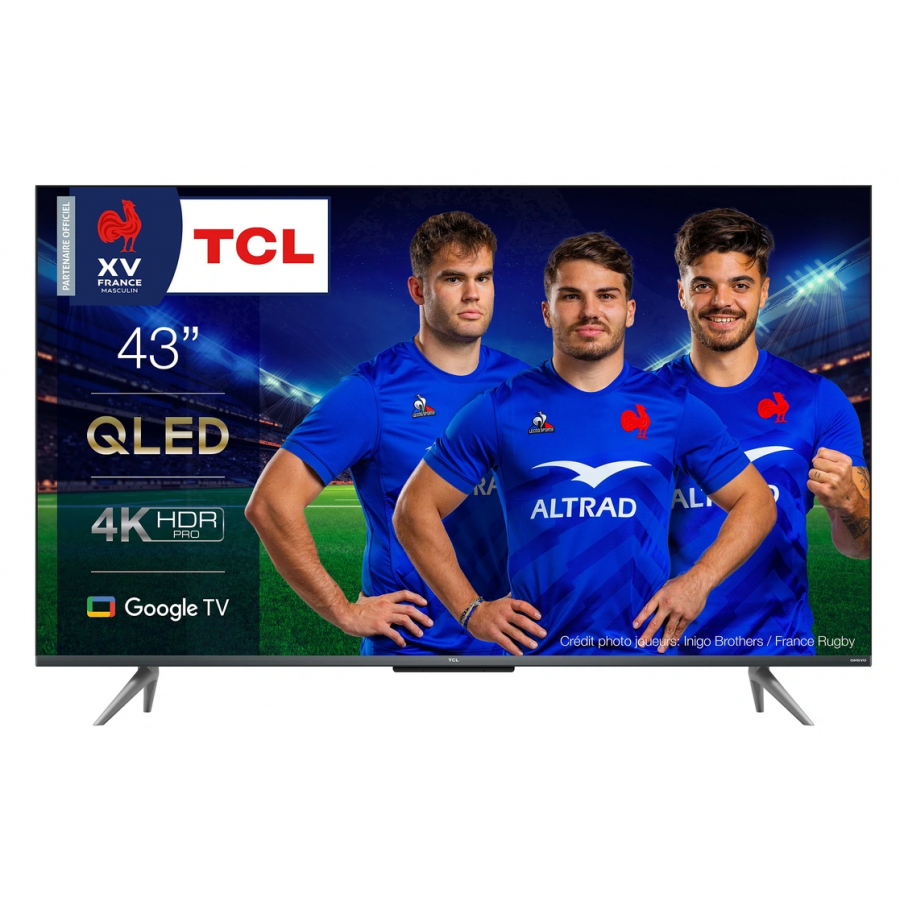 Tcl 43C735 QLED 4K Ultra HD - Google TV - Game Master - 2022 n°1