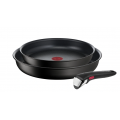 Tefal Lot 2 poeles 22/26 cm + poignee amovible Ingenio Eco Resist L3979002