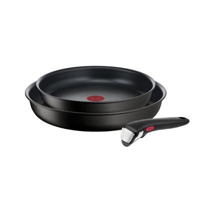 Tefal Lot 2 poeles 22/26 cm + poignee amovible Ingenio Eco Resist L3979002