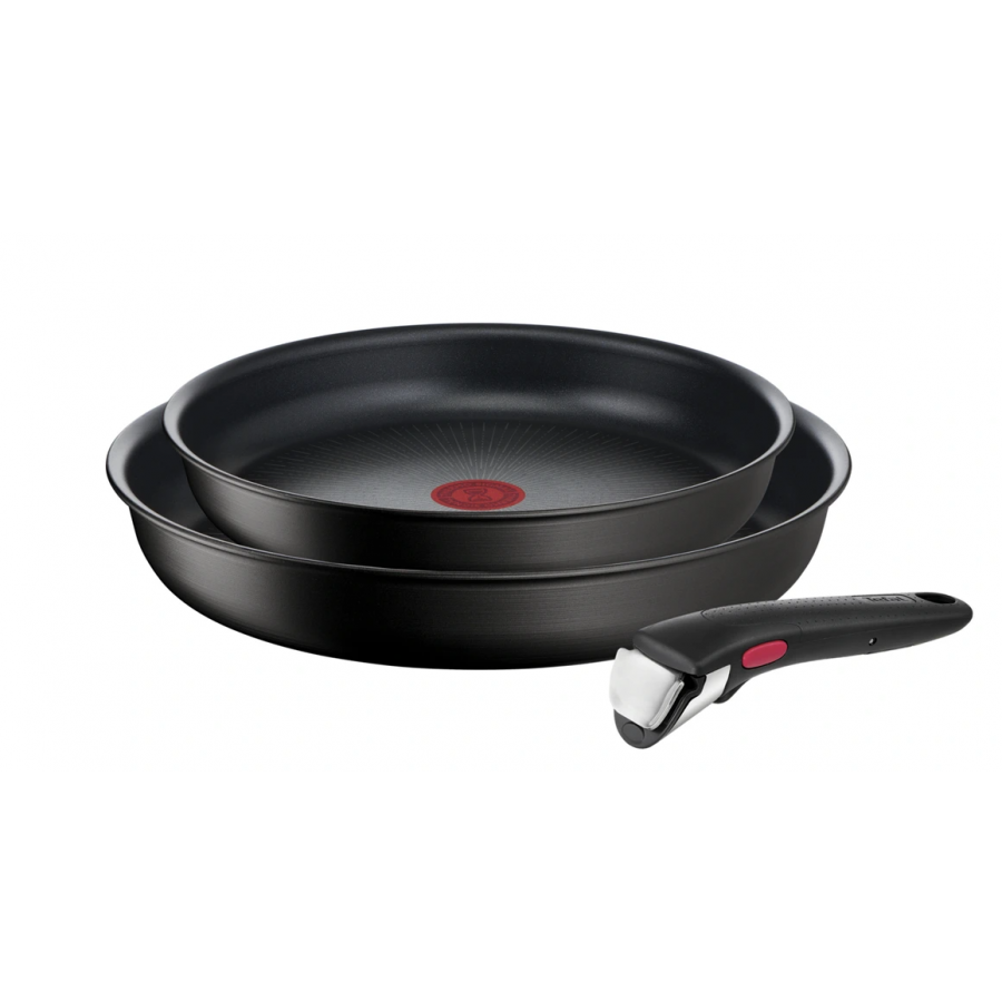 Tefal Lot 2 poeles 22/26 cm + poignee amovible Ingenio Eco Resist L3979002 n°1