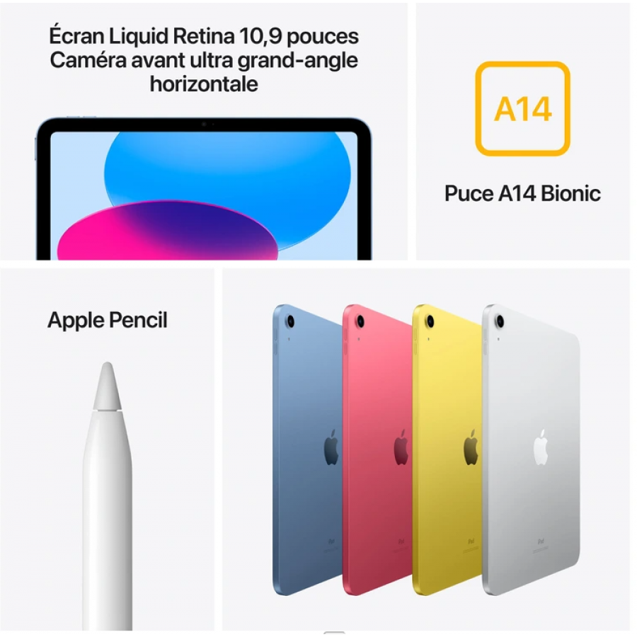 Apple IPAD 10,9'''' 64GO BLEU WIFI 10eme GEN 2022 n°3