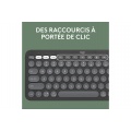 Logitech Pebble Keys 2 K380s clavier sans fil Bluetooth multidispositif - Graphite