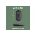 Logitech Pebble Mouse 2 M350s souris fine sans fil Bluetooth, portable, légère - Graphite
