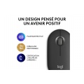 Logitech Pebble Mouse 2 M350s souris fine sans fil Bluetooth, portable, légère - Graphite