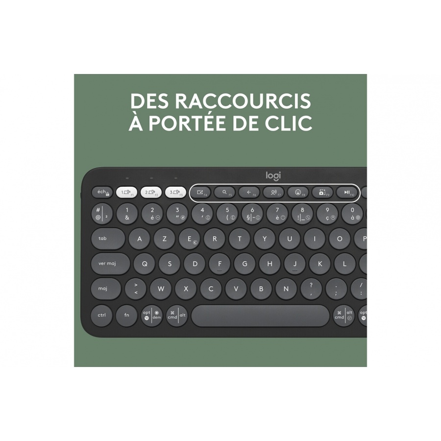 Logitech Pebble 2 Combo, clavier et souris sans fil, discrets et portables - Graphite n°5