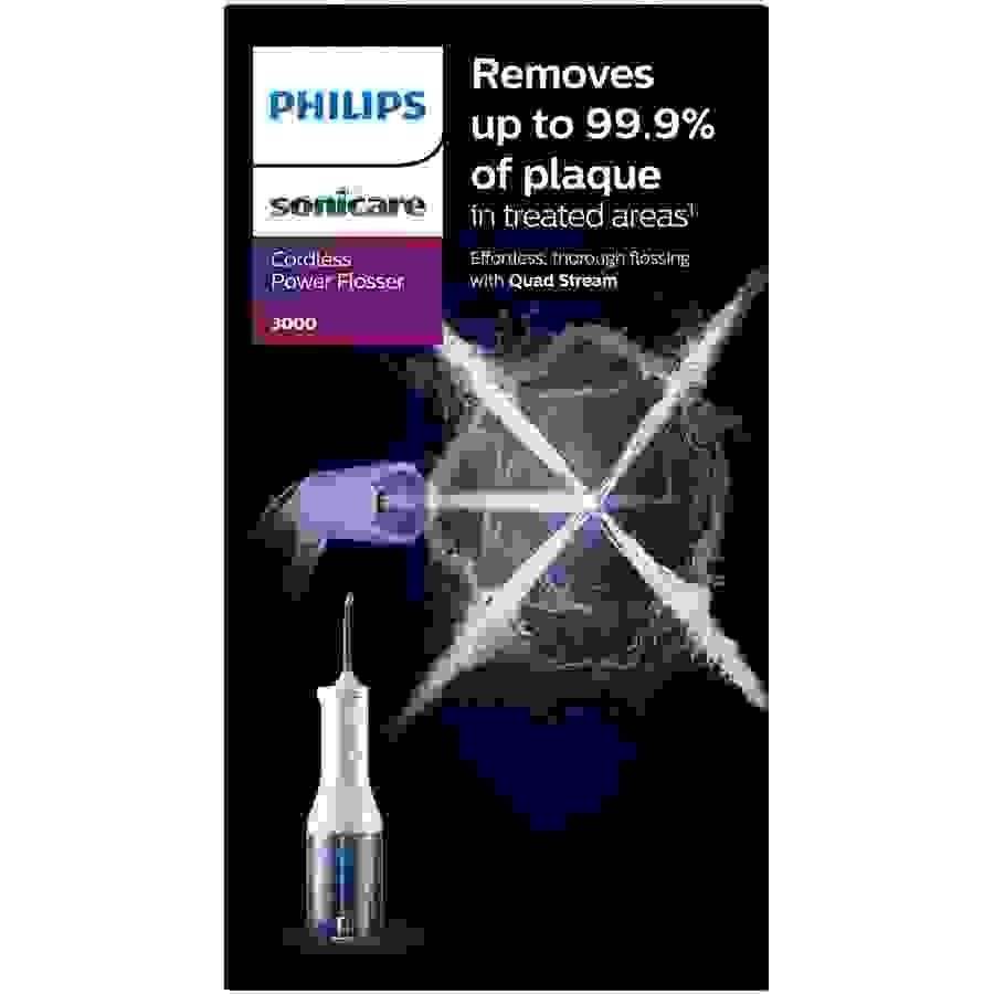 Philips SONICARE HX3826/31 Jet dentaire sans fil Blanc n°7