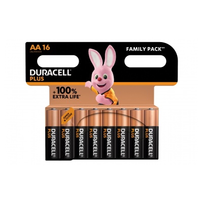 Duracell PACK DE 16 PILES AA PLUS 100% OFFRE SPECIALE