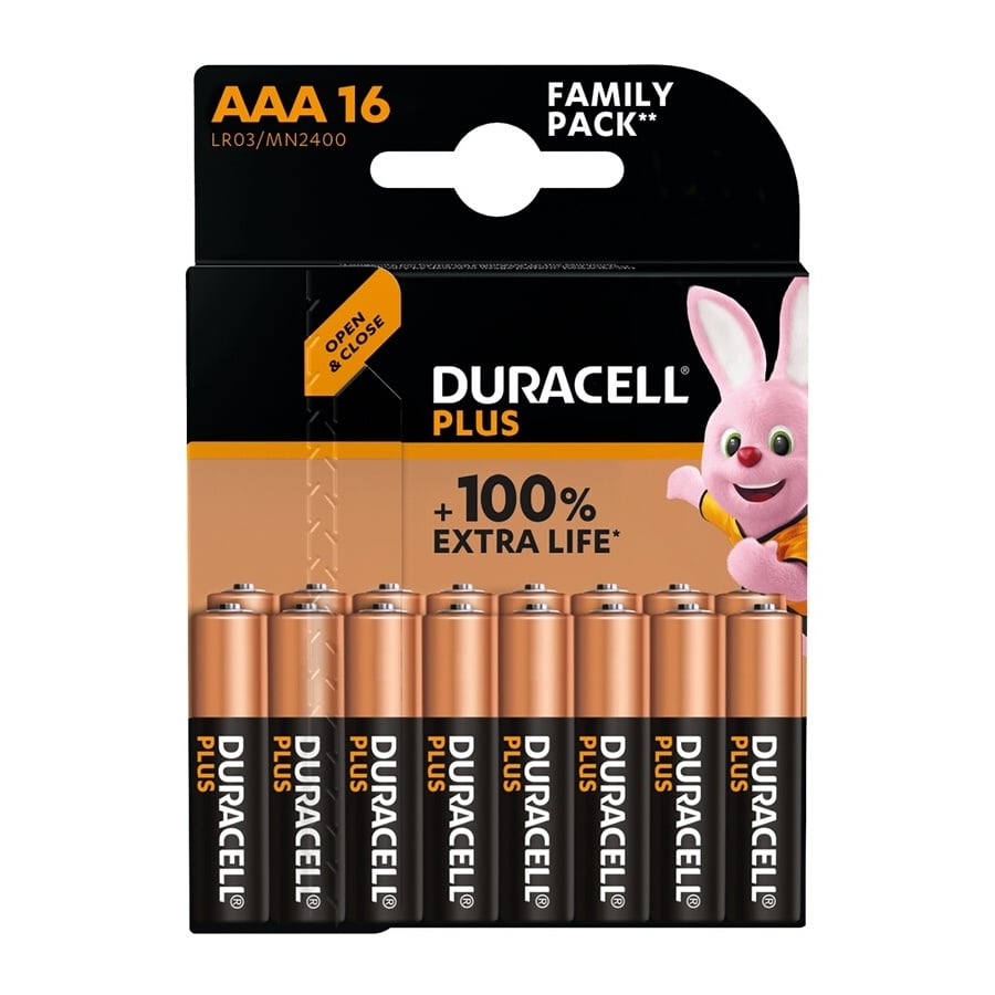 Duracell PACK DE 16 PILES AAA PLUS 100% OFFRE SPECIALE n°1