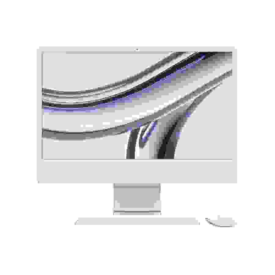 Apple iMac 24" ecran retina 4,5K 256Go SSD 8Go RAM Puce M3 CPU 8 coeurs GPU 8 coeurs Argent Nouveau n°1